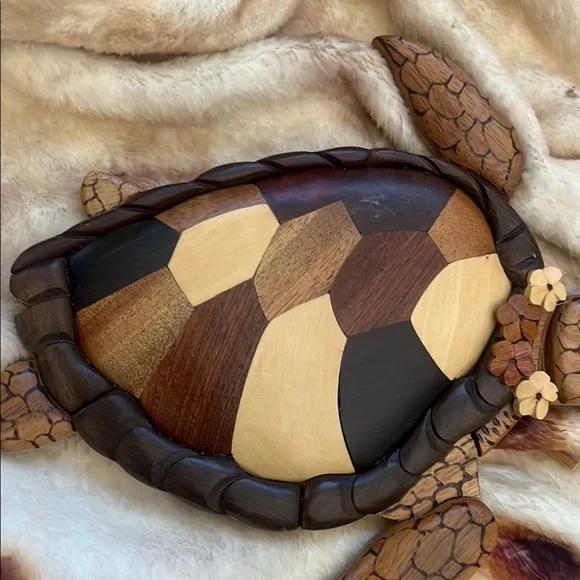 Wooden Turtle Decor - Picture 2 of 7